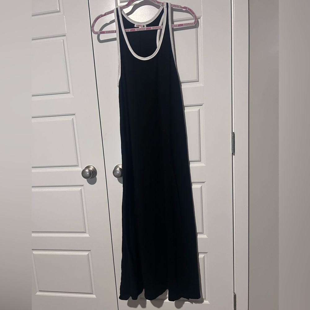 Sundry Ringer Side Slit Jersey Racerback Maxi Dress Size 1 (small) - Picture 6 of 6